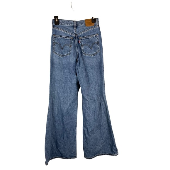 Levi’s High Loose Flare Jeans Distressed Blue sz. 26 - Picture 10 of 14
